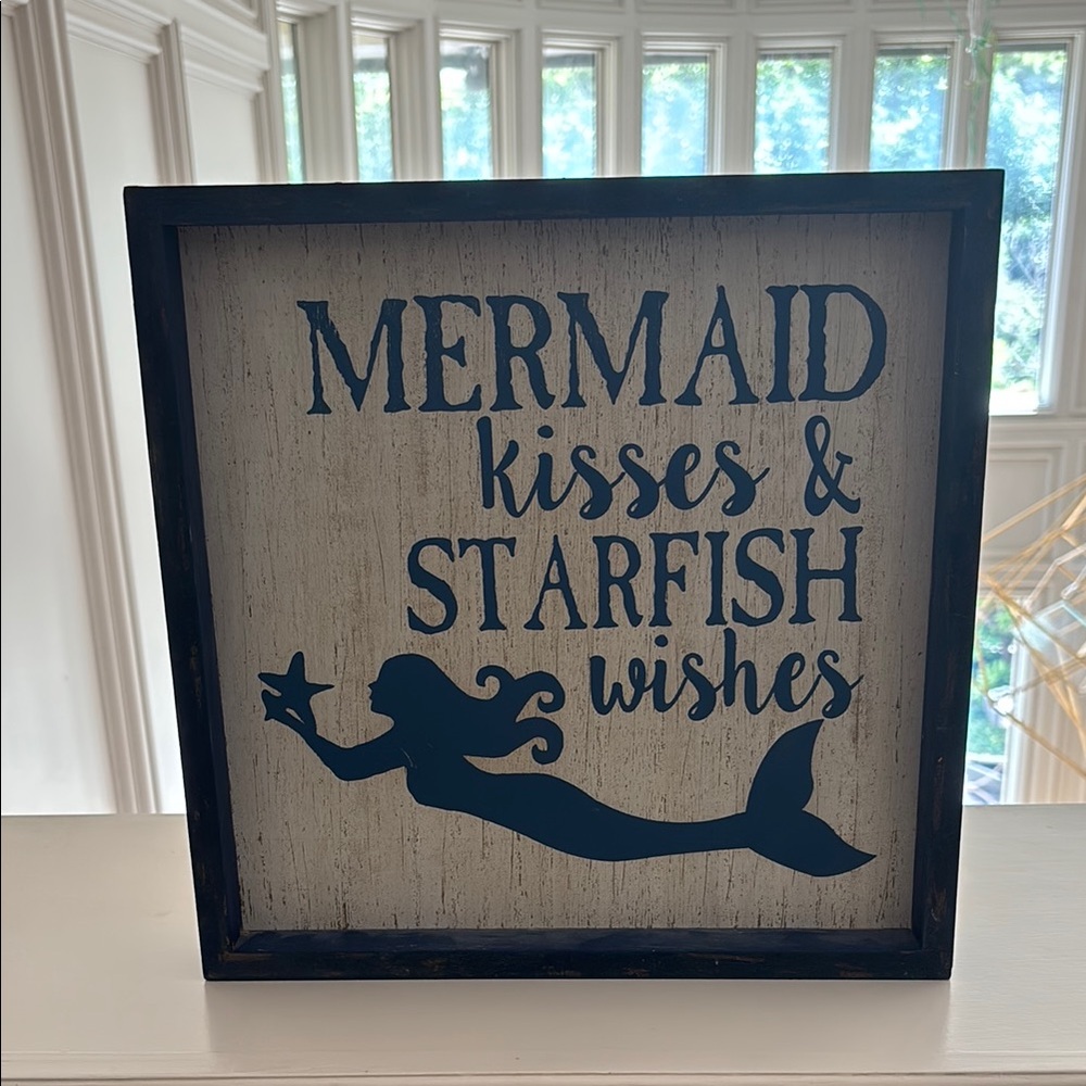 Mermaid Kisses & Starfish Wishes Wall Art